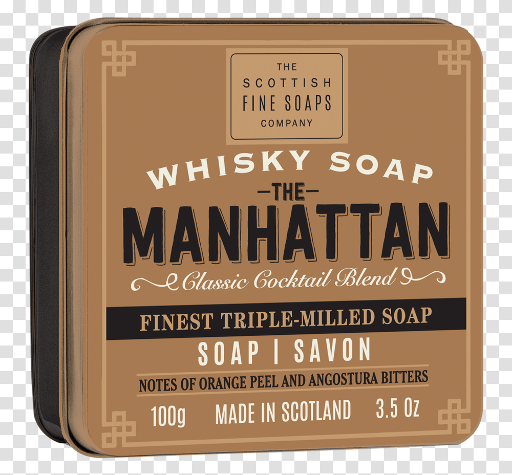 Scottish Fine Soaps Manhattan Soap Tin Illustration, Label, Luggage, Sticker Transparent Png