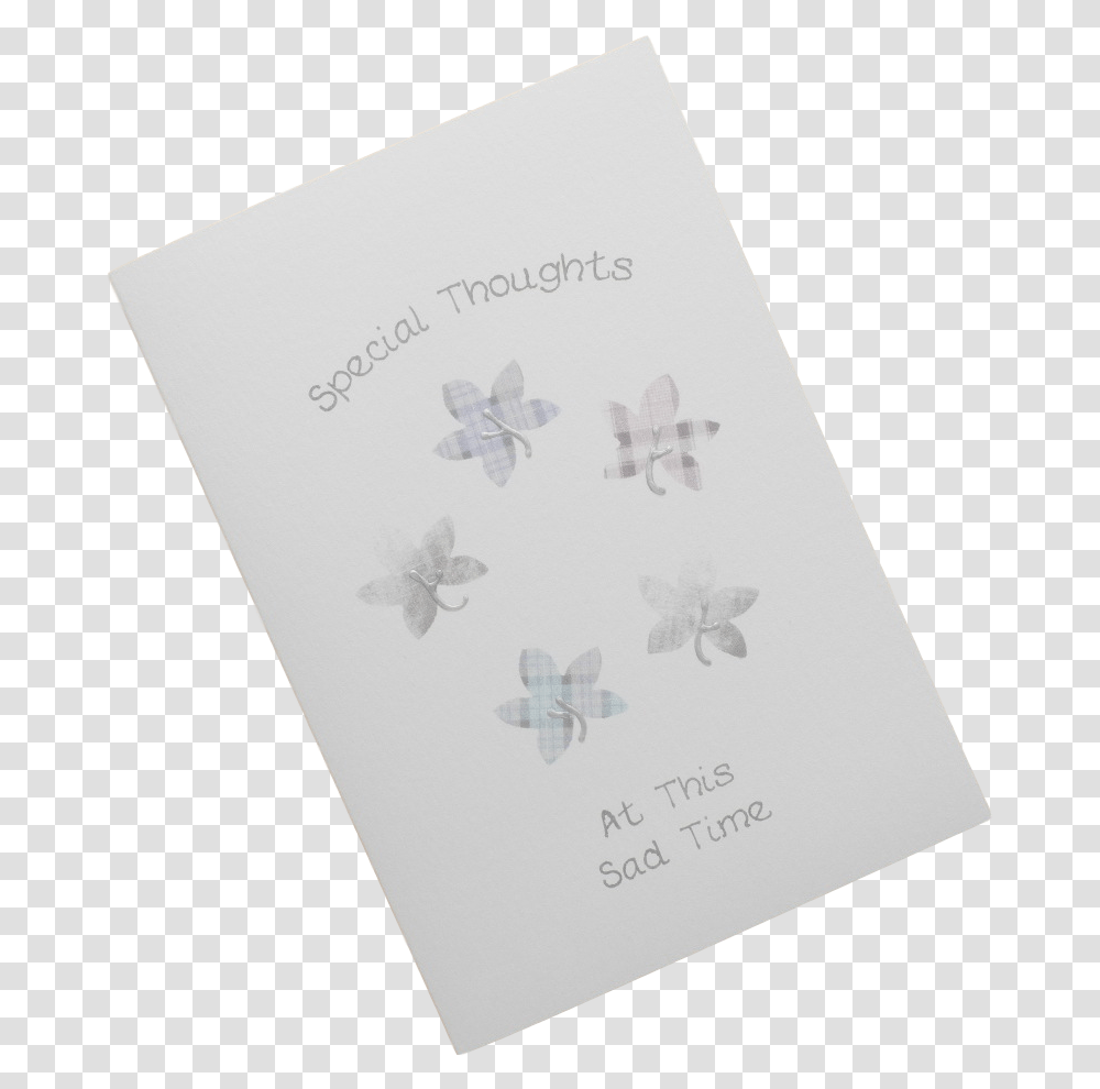 Scottish Sympathy Card Tartan Leaves Paper, Insect, Invertebrate, Animal Transparent Png