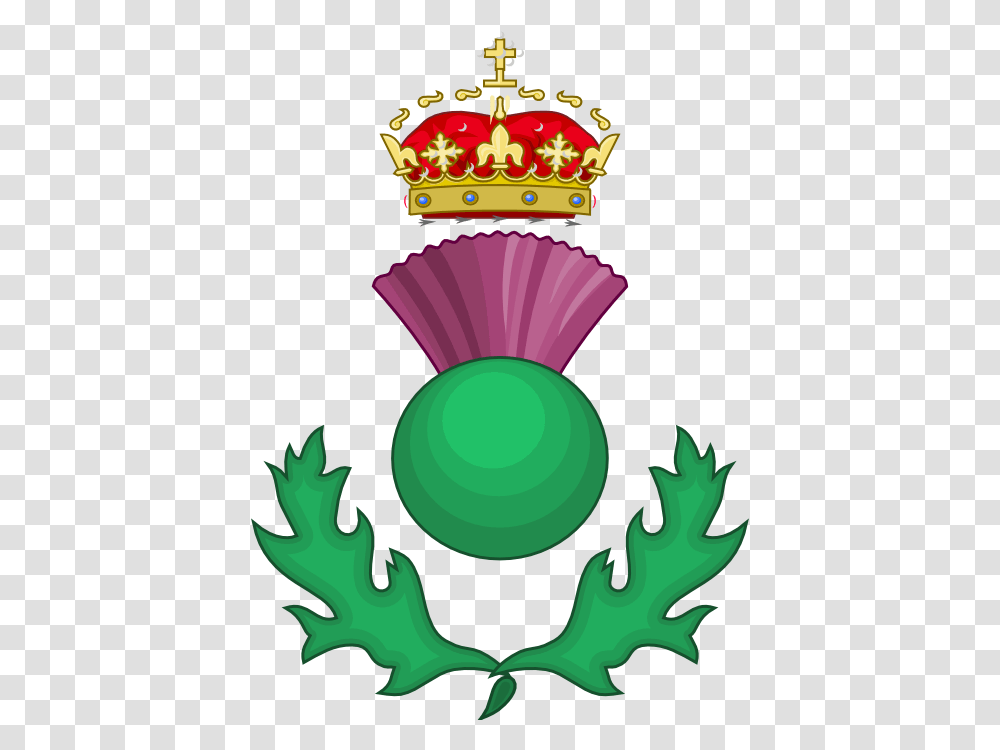 Scottish Thistle As A Heraldic Badge Symbol Of Christmas In Scotland, Jewelry, Accessories, Accessory, Crown Transparent Png