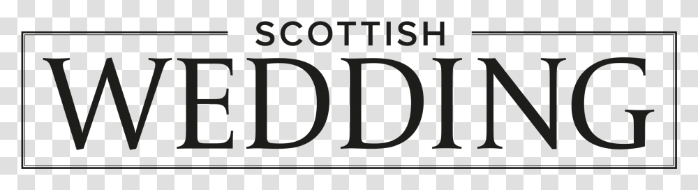 Scottish Wedding Directory Logo Black And White, Label, Number Transparent Png