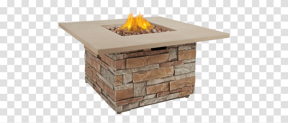 Scottsdale 36 Lightweight Fiber Concrete Propane Fire Table Square Real Flame Horizontal, Box, Indoors, Fireplace, Hearth Transparent Png