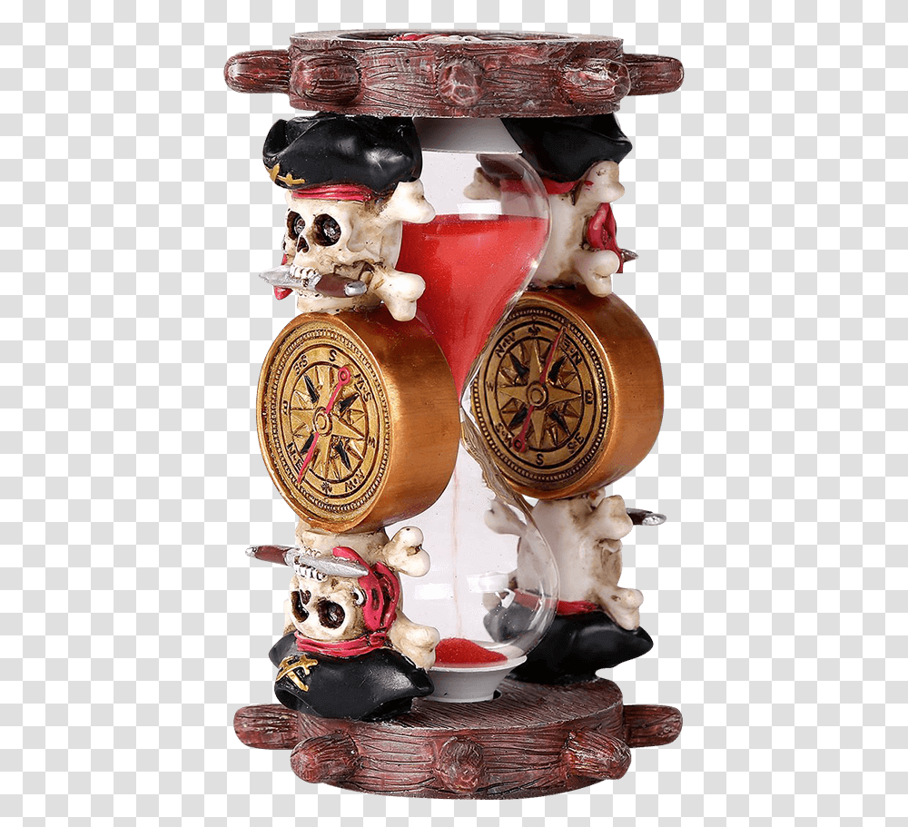Scoundrel Of The Sea Sand Timer Machine, Figurine, Alarm Clock, Clock Tower, Architecture Transparent Png
