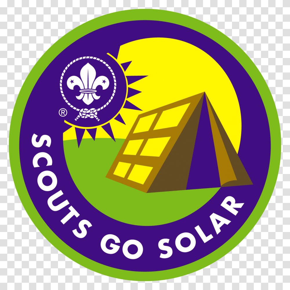 Scouts Go Solar Badge, Logo, Trademark Transparent Png