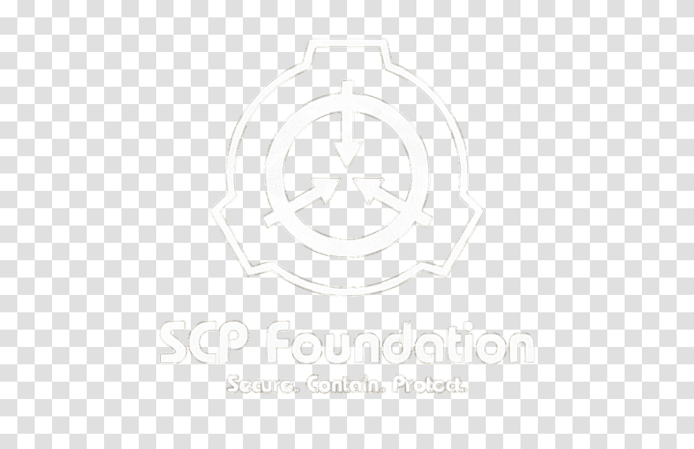 Scp Foundation Containment Onesie For White Scp Logo, Symbol, Trademark, Star Symbol, Emblem Transparent Png