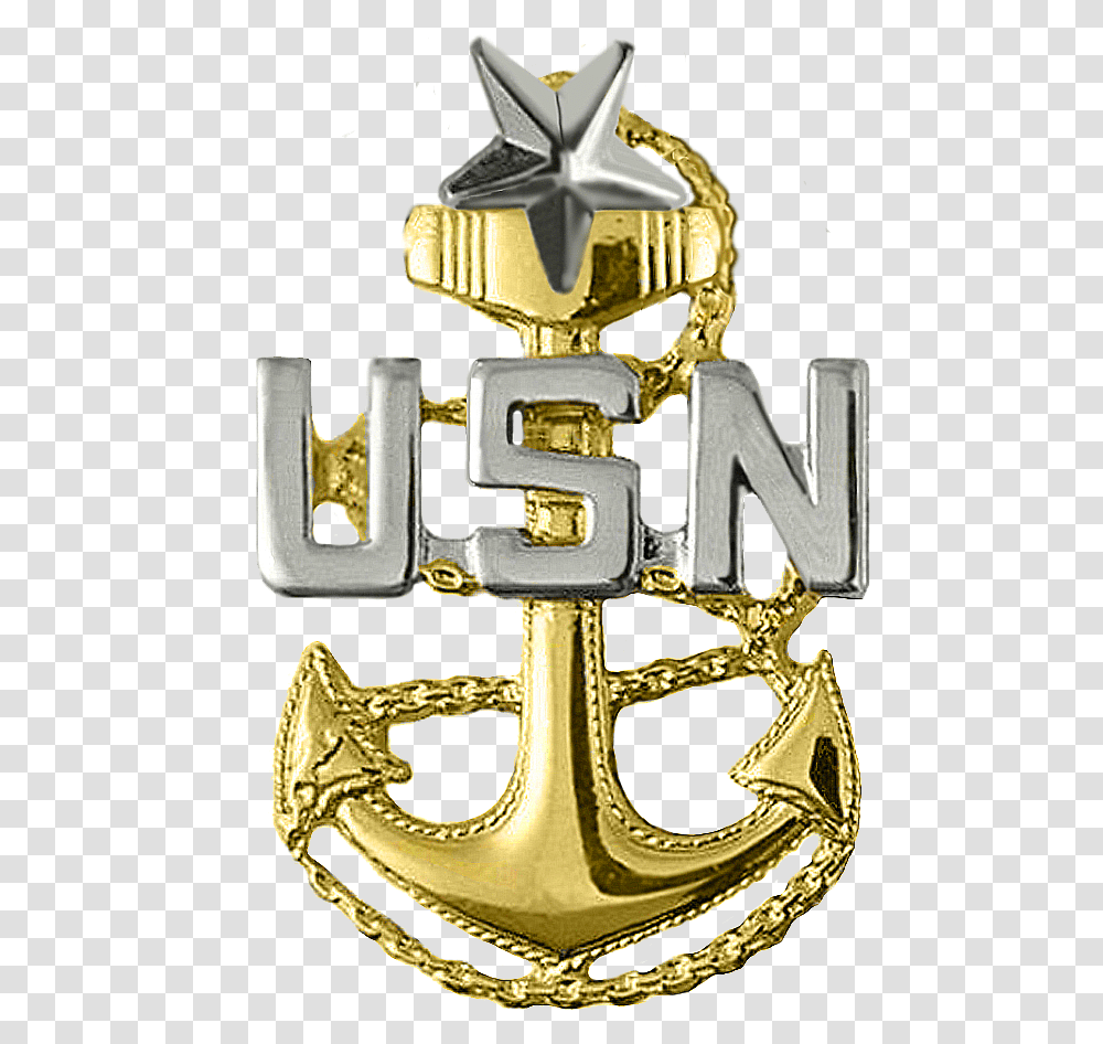 Scpo Collar Navy Master Chief Anchor, Buckle, Gold, Hook Transparent Png