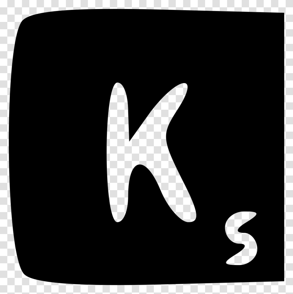 Scrabble K Tail, Logo, Trademark, Stencil Transparent Png