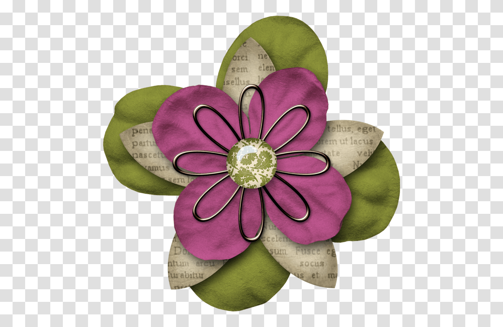 Scrapbook Flowers, Jewelry, Accessories, Accessory, Brooch Transparent Png