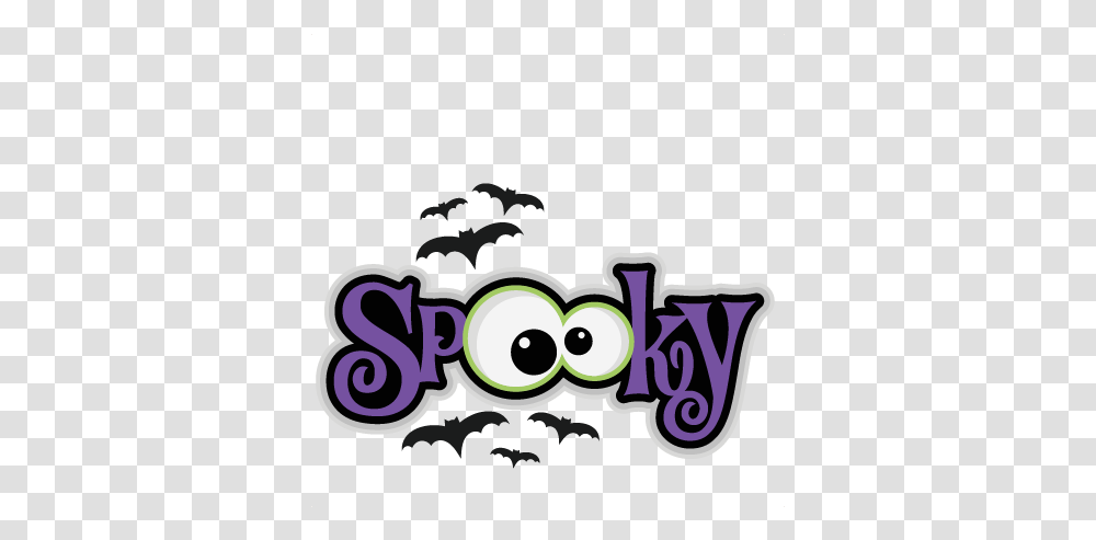 Scrapbook Title Svg Cutting Files Bat Halloween Clipart Spooky, Label, Text, Graffiti, Sticker Transparent Png