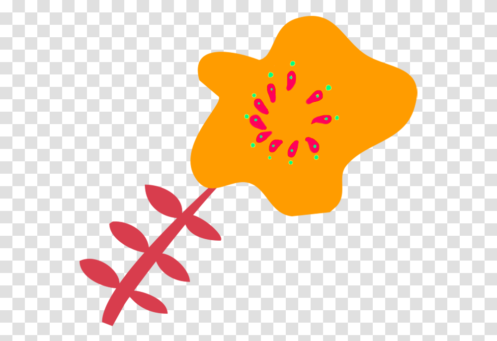 Scrapbooking Flower Orange Drawing, Plant, Blossom, Anther, Petal Transparent Png