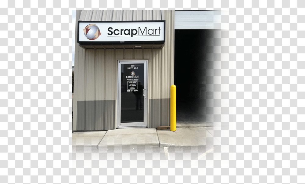 Scrapmart Recycling Facility Sioux Falls Sd Signage, Door, Person, Postal Office, Building Transparent Png