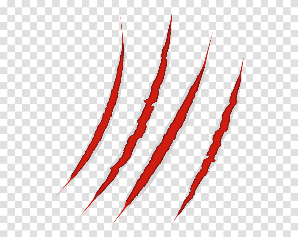 Scratches Clipart Red Claw, Hook, Weapon, Weaponry, Flag Transparent Png