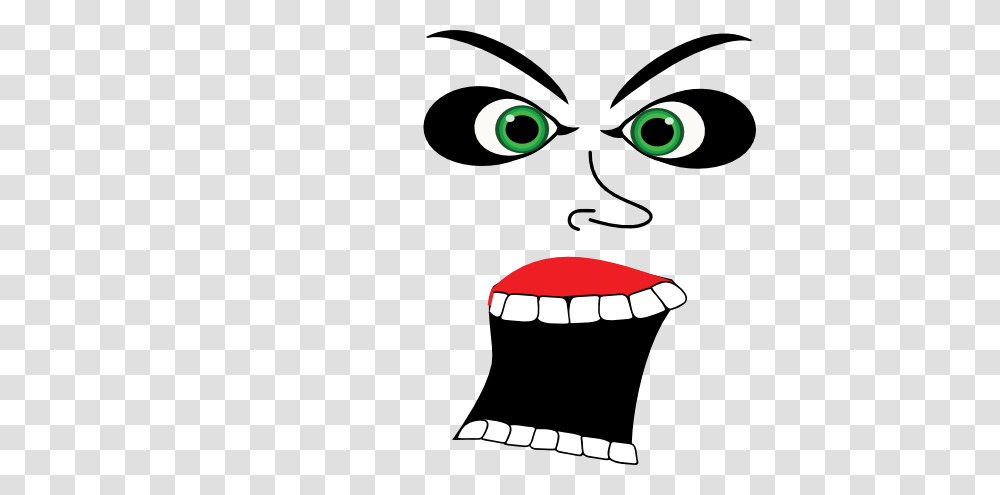 Scream Evil Face Clipart, Pattern, Stencil, Mouth Transparent Png