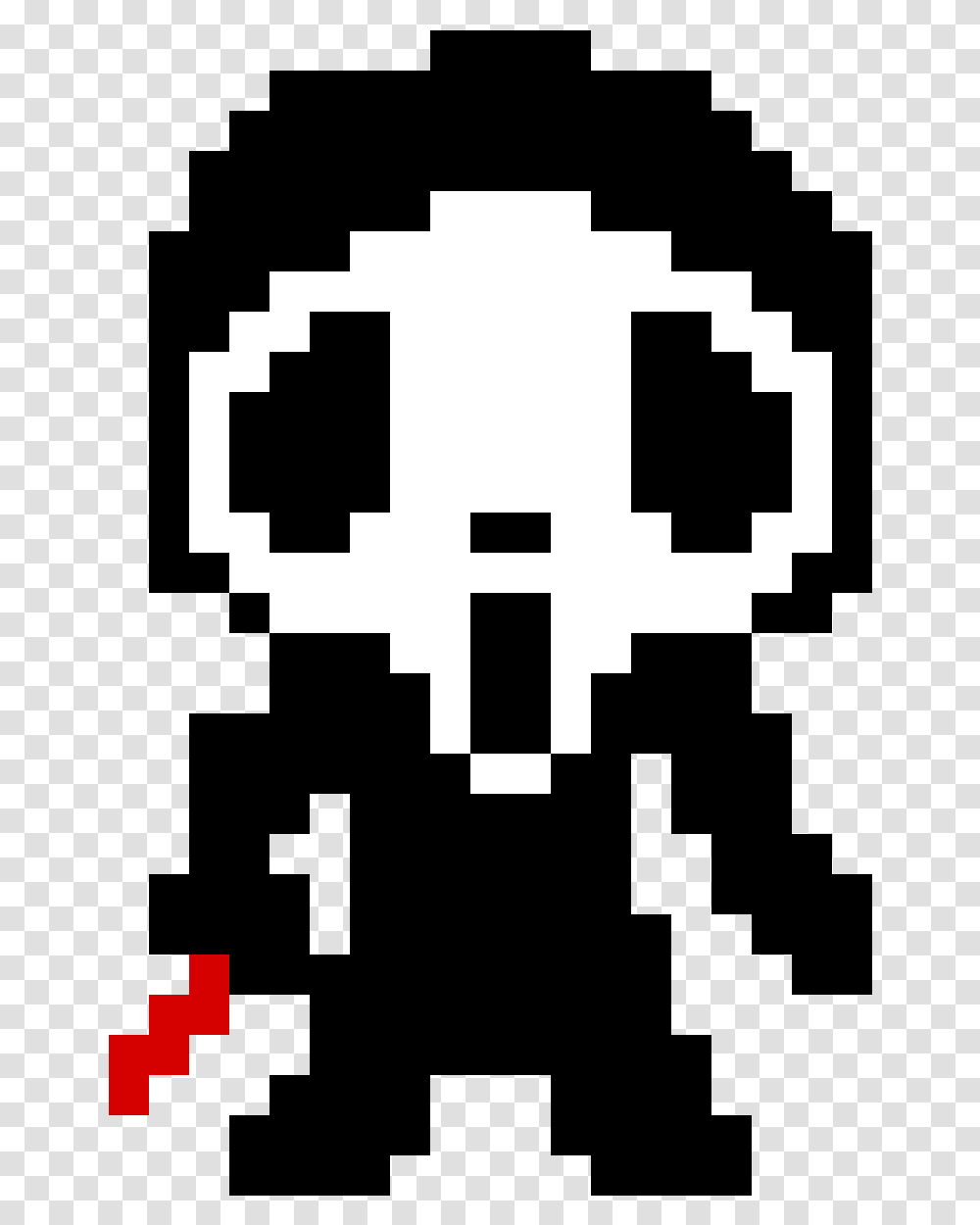 Scream Face Bete Noire Pixel Art, Stencil, Cross Transparent Png