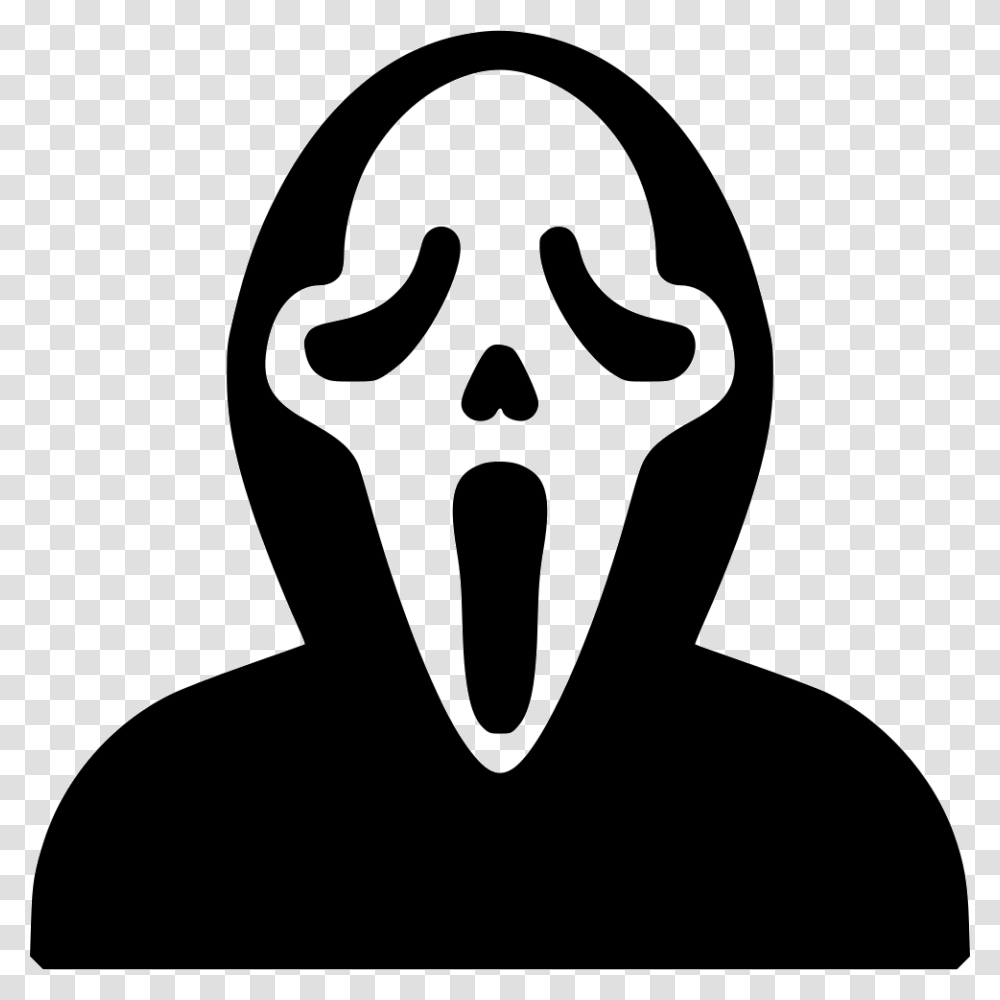 Scream Ghost Face Photo, Stencil, Silhouette, Sticker, Label Transparent Png