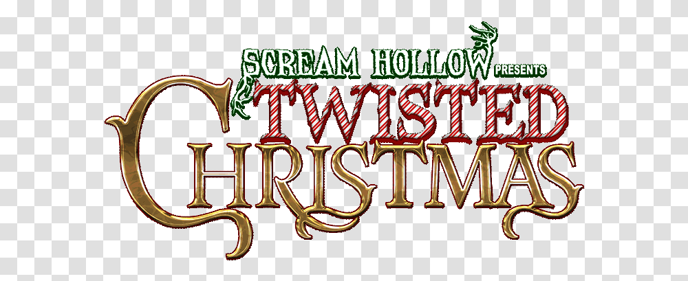 Scream Hollow Twisted Christmas Kids Out And About Austin Language, Alphabet, Text, Word, Lighting Transparent Png