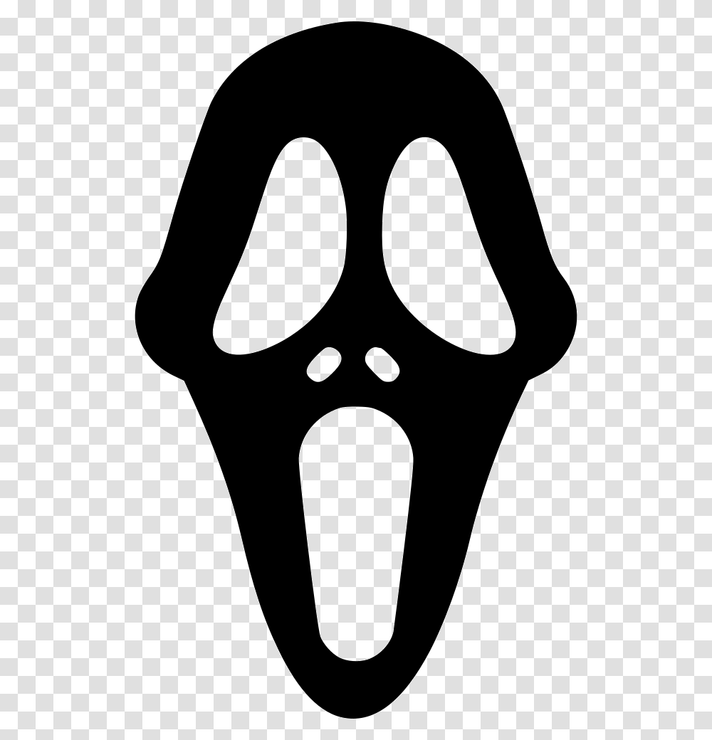 Scream Icon Free Download, Fork, Cutlery, Lamp, Stencil Transparent Png