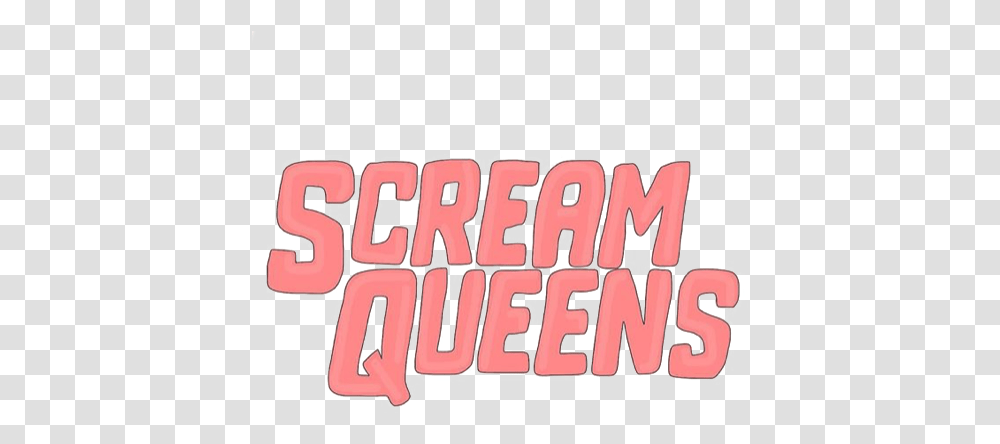 Scream Queens Discovered By Vic Fictional Character, Word, Text, Alphabet, Label Transparent Png