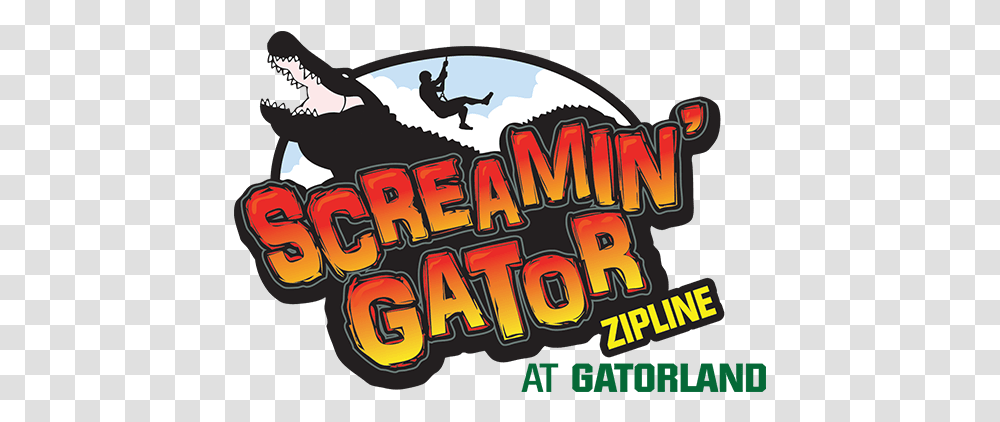 Screamin Gator Zip Line Tv Saarland, Person, Word, Text, Leisure Activities Transparent Png