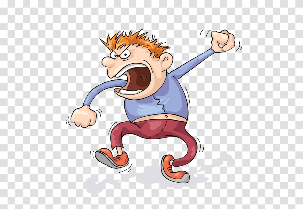 Screaming Anger Cartoon Clip Art Man Angry Man Cartoon, Drawing, Mouth, Outdoors, Graphics Transparent Png