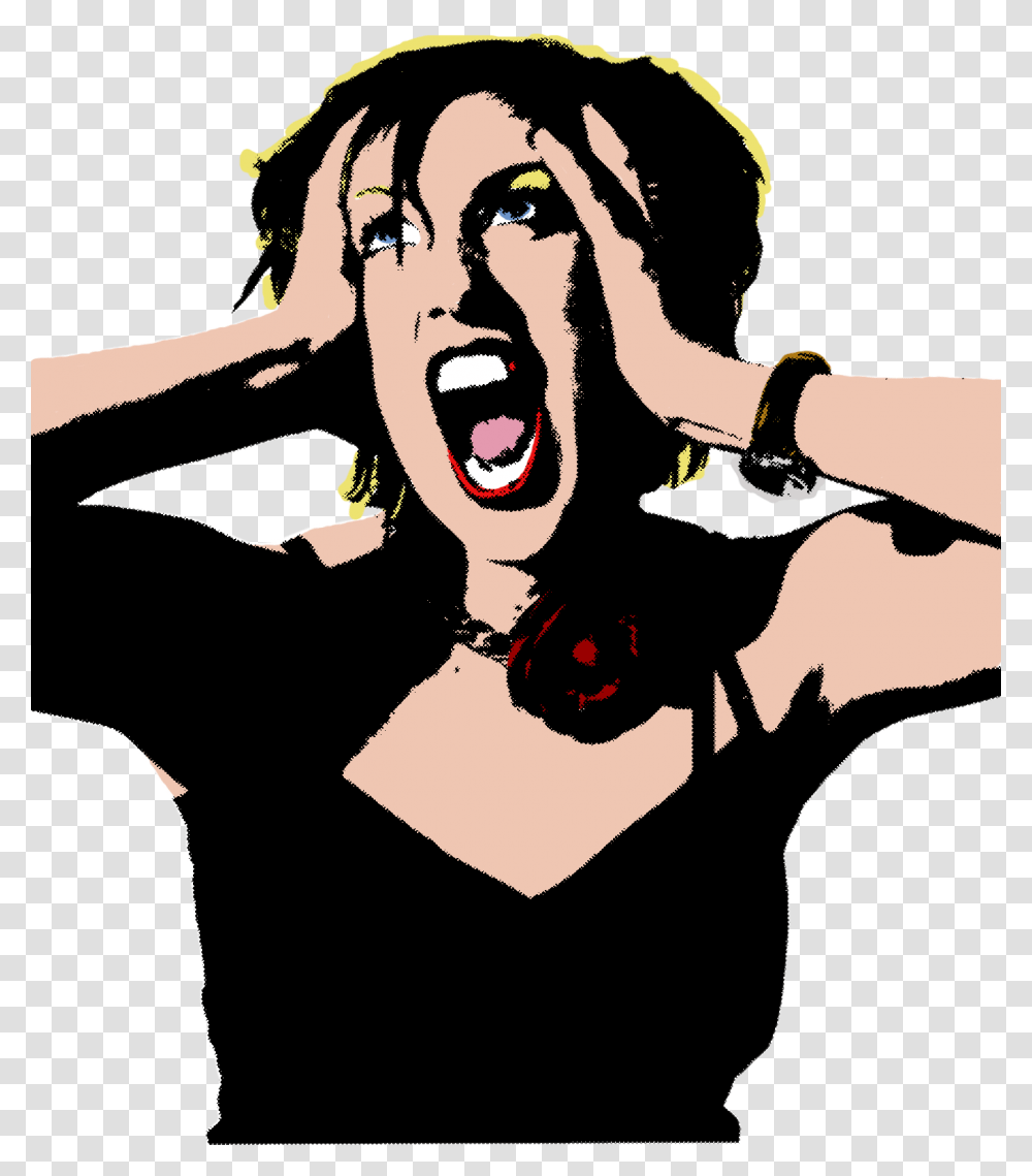Screaming, Person, Face, Teeth, Mouth Transparent Png