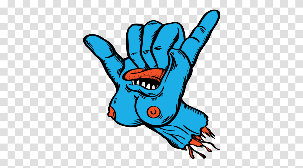 Screaming Titty Titty Sticker, Hand, Person, Finger, Pillow Transparent Png