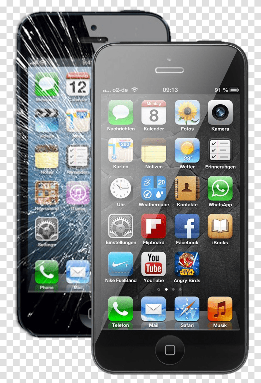 Screen Crack Iphone Broken & Fixed 1232523 Vippng Iphone 5 On Amazon, Mobile Phone, Electronics, Cell Phone Transparent Png