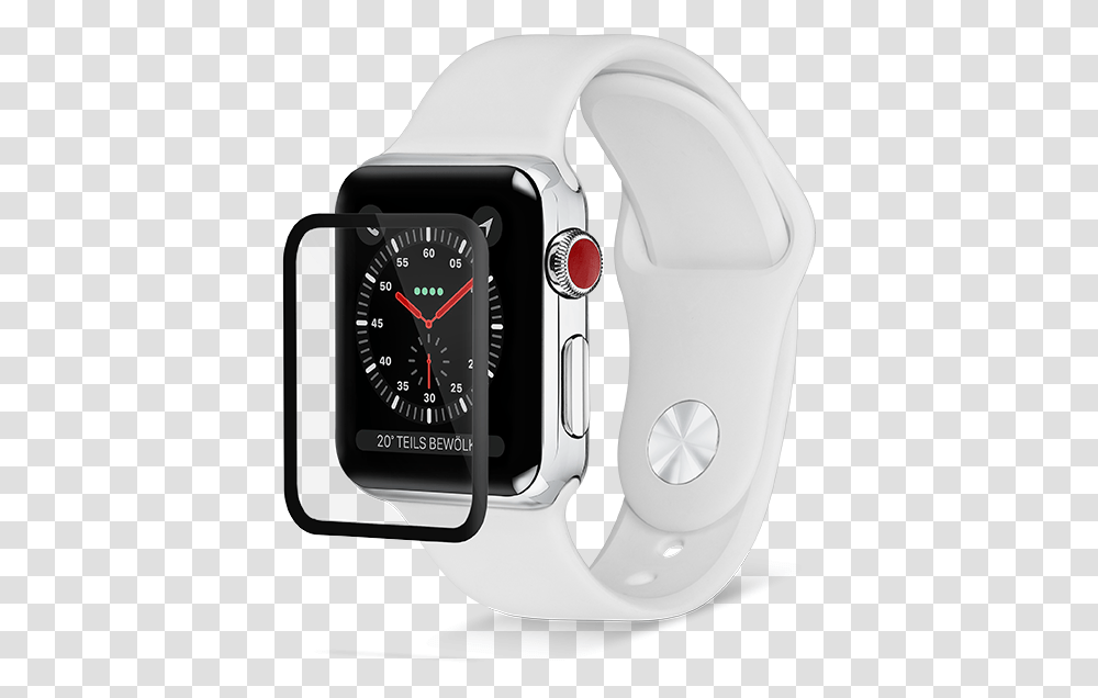 Screen Protection Displayschutz Apple Watch 3 42mm, Wristwatch, Digital Watch Transparent Png