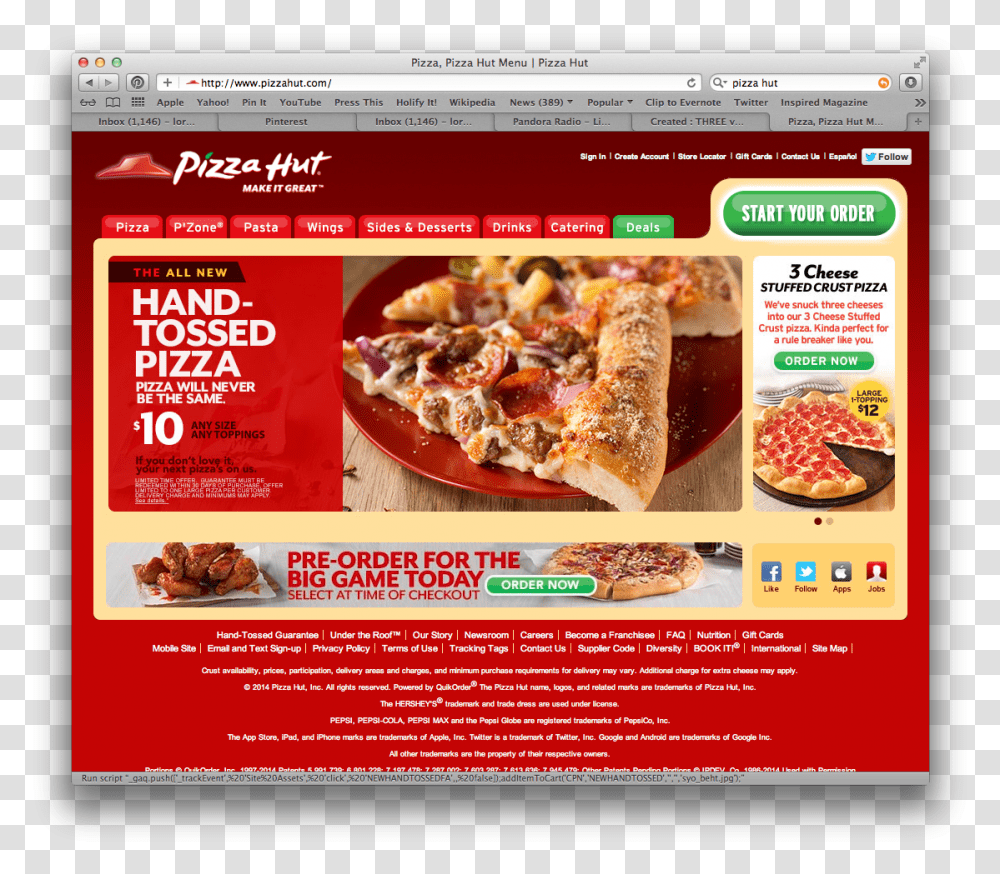 Screen Shot 2014 02 02 At Color Scheme For Pizza Website, File, Menu, Food Transparent Png