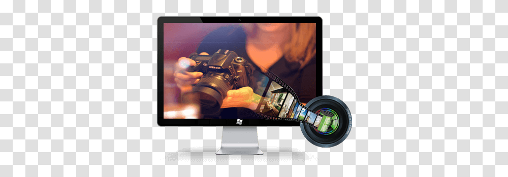 Screen Video Recorder Record Desktop, Electronics, Camera, Monitor, Display Transparent Png