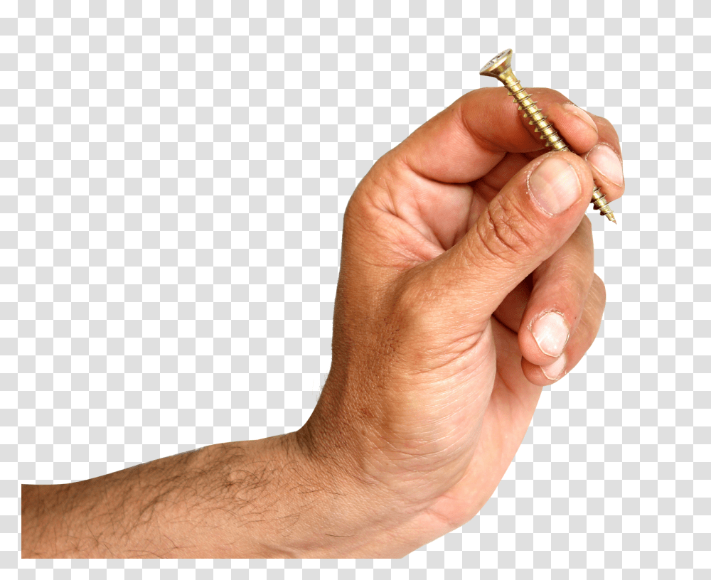 Screw In Hand Image, Person, Finger, Worship, Wrist Transparent Png