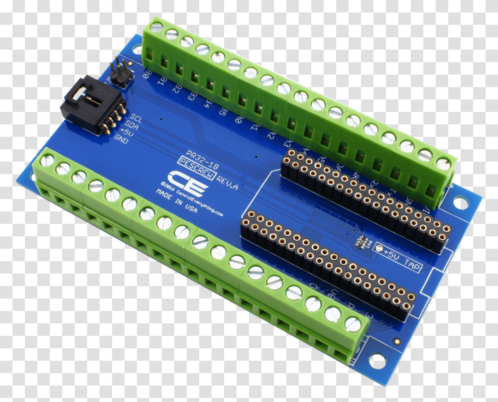 Screw Terminal Breakout Board For Particle Photon Or I2c Breakout Board, Electronics, Hardware, Computer, Electronic Chip Transparent Png