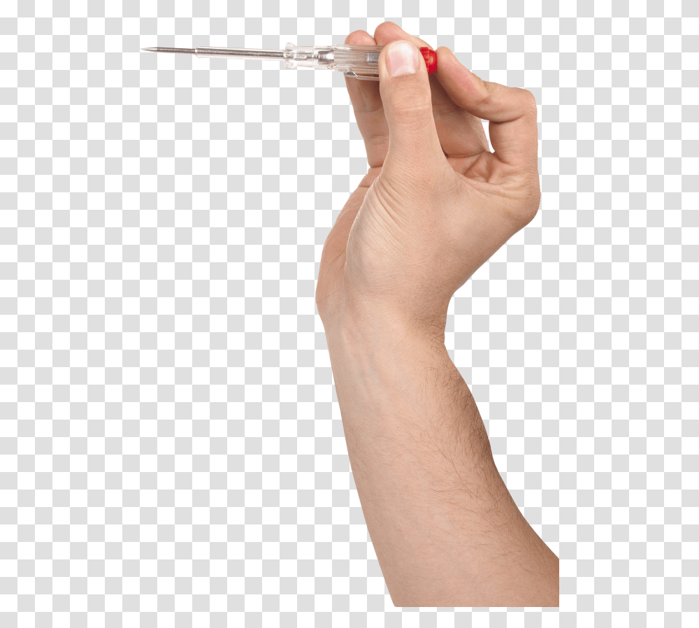 Screwdriver Tester Image Hand With Screw Driver, Person, Human, Wrist, Heel Transparent Png
