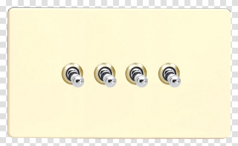 Screwless White Chocolate Toggle Switch Earrings, Machine, Alloy Wheel, Spoke, Electrical Device Transparent Png