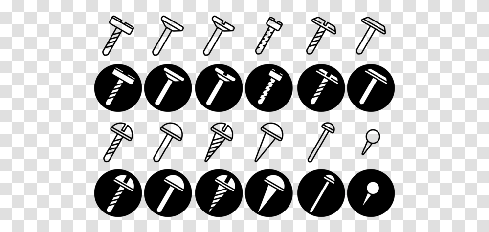 Screws Nuts Nail Vector Icon Circle, Machine, Spiral, Coil, Pin Transparent Png