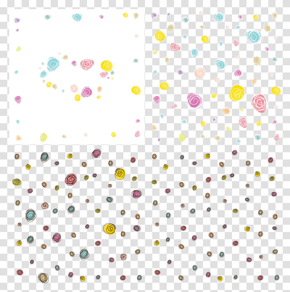 Scribble Flower Pattern Cs By Dragonart Polka Dot, Confetti, Paper, Christmas Tree, Ornament Transparent Png