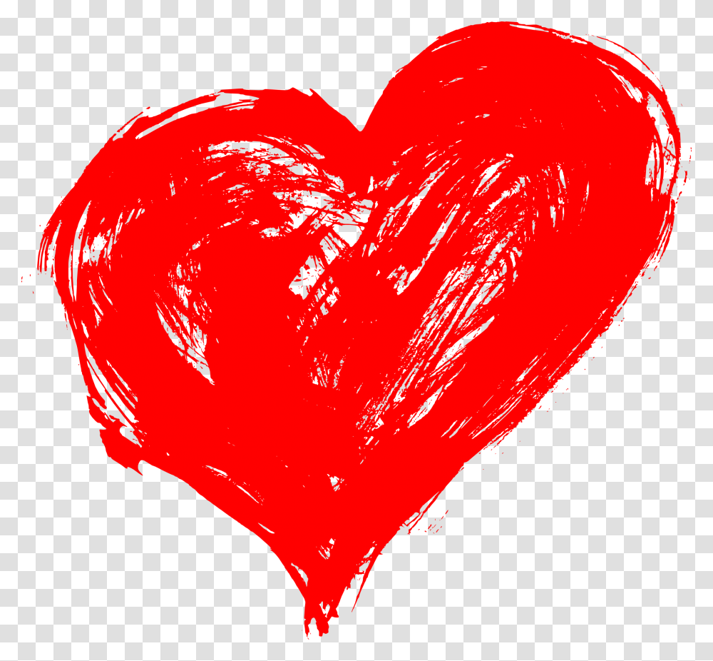 Scribble Heart, Cushion Transparent Png