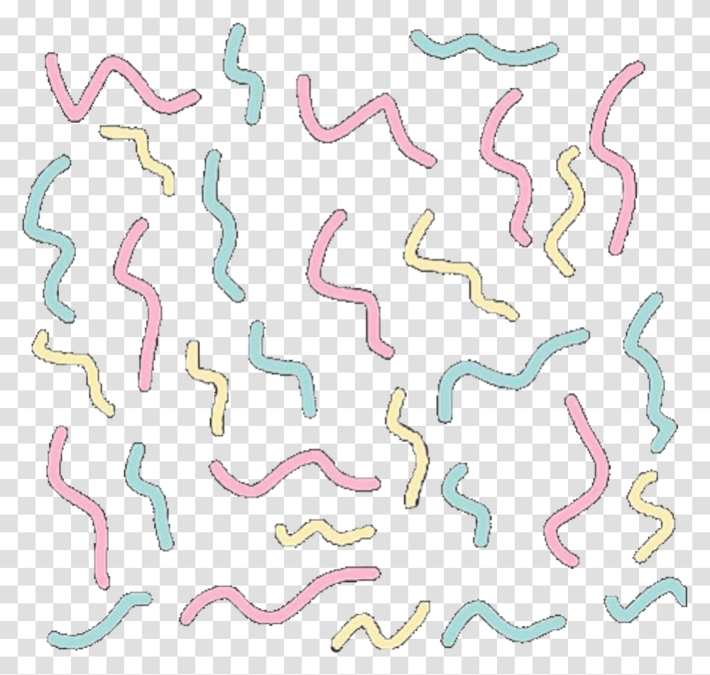 Scribble Scribbles Confetti Doodle Draw Confetti Sticker Aesthetic, Pattern, Paper Transparent Png