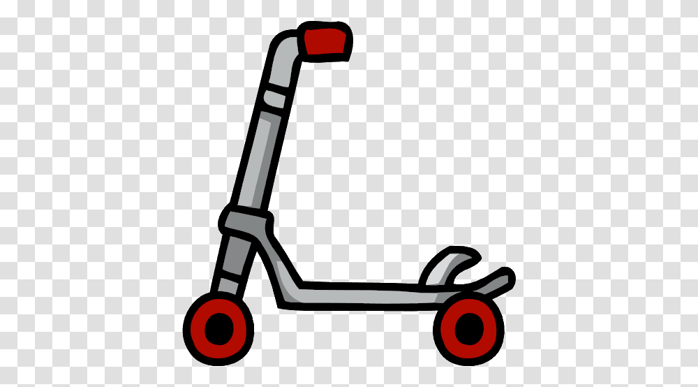 Scribblenauts On Bike, Scooter, Vehicle, Transportation, Lawn Mower Transparent Png