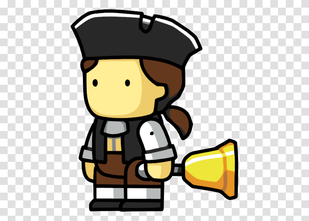 Scribblenauts Town Crier With Bell Town Crier Bell Clipart, Helmet, Apparel, Police Transparent Png