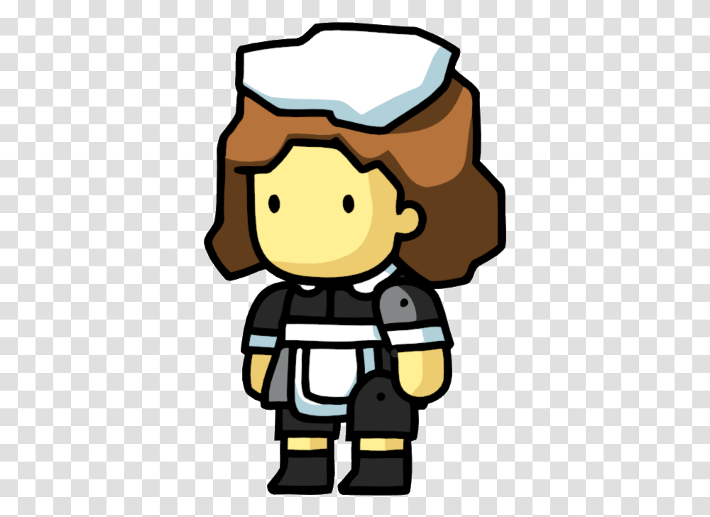 Scribblenauts Waitress Cartoon, Toy, Figurine, Doll, Sweets Transparent Png