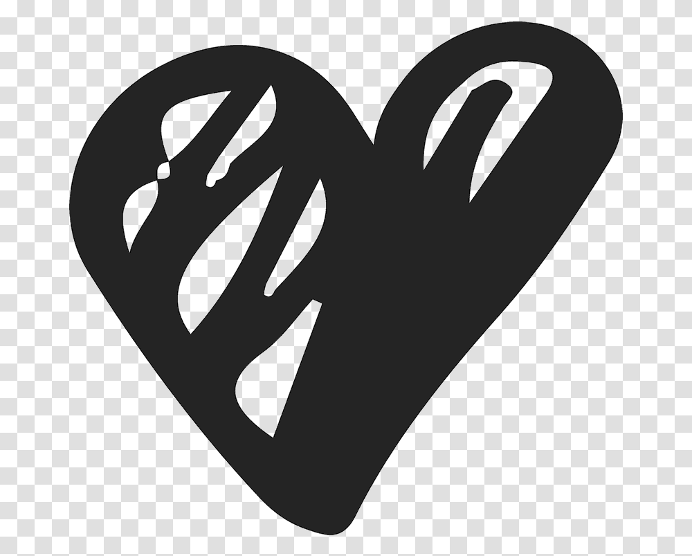 Scribbly Heart Clipart, Apparel, Glove Transparent Png