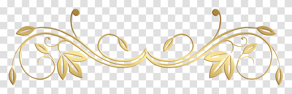 Scroll Border Gold Floral Elements, Accessories, Accessory, Jewelry, Crown Transparent Png