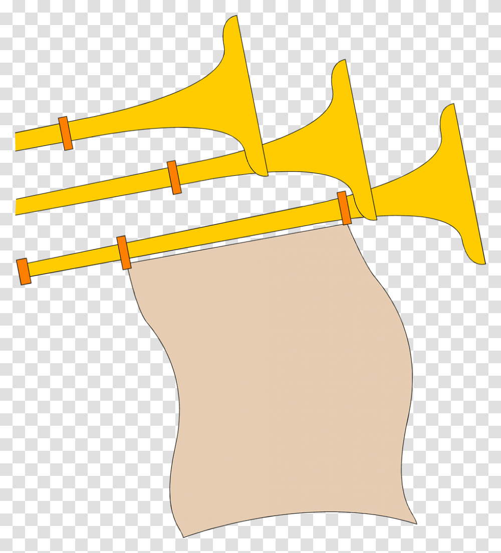 Scroll Clipart Golden, Axe, Tool, Musical Instrument, Brass Section Transparent Png