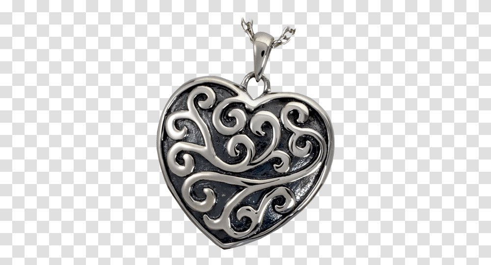Scroll Filigree Heart Cremation Pendant Locket, Accessories, Accessory, Jewelry Transparent Png
