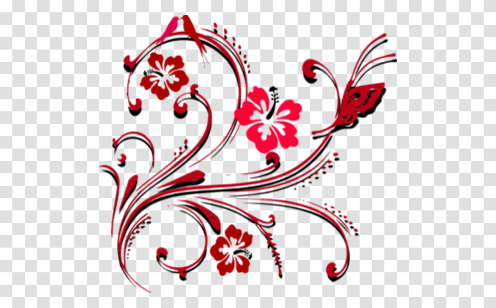 Scroll Flower Corner Border Design, Floral Design, Pattern Transparent Png