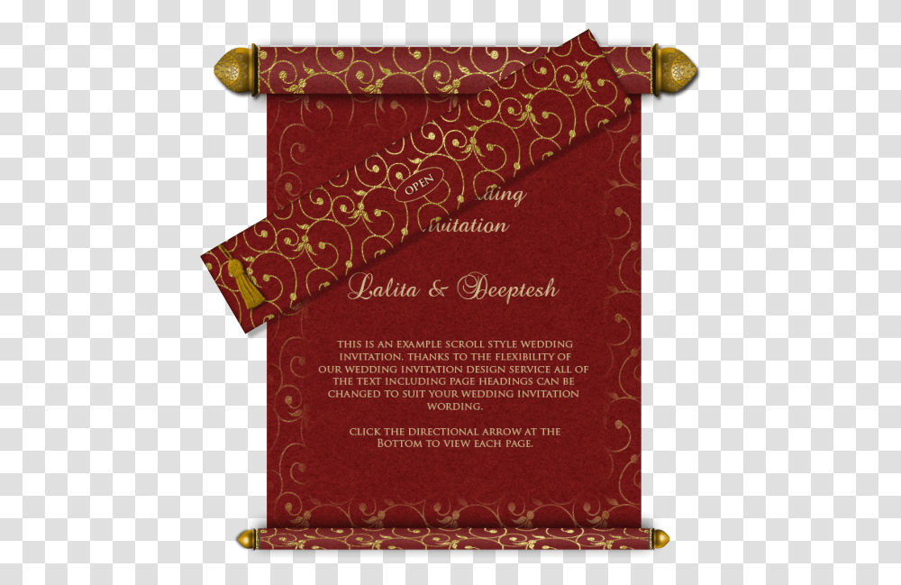 Scroll Invitation Cards Ideas Download, Rug, Floral Design, Pattern Transparent Png