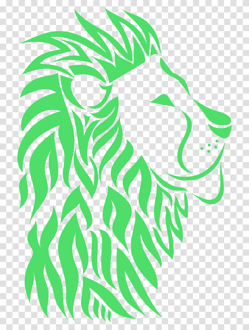 Scroll Saw Lion Pattern, Stencil Transparent Png