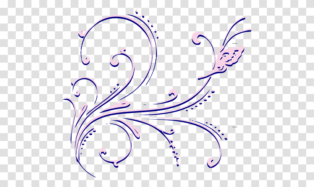 Scrolls Clipart Clip Art Bunga Hitam Putih, Floral Design, Pattern, Plant Transparent Png