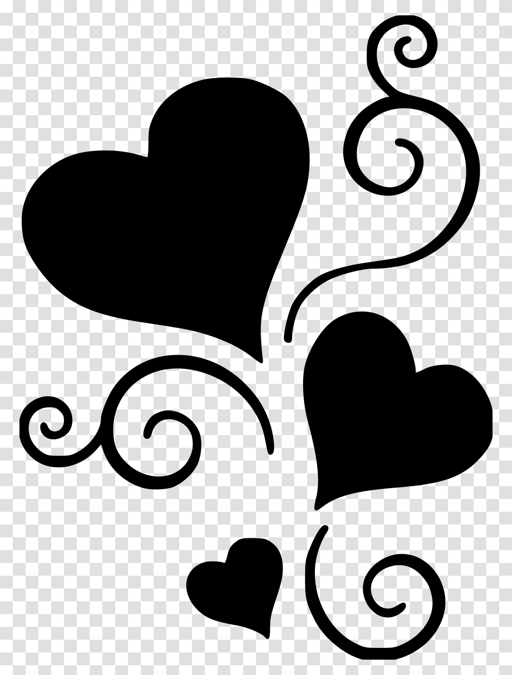 Scrolls Clipart Stencil Hearts, Gray, World Of Warcraft Transparent Png