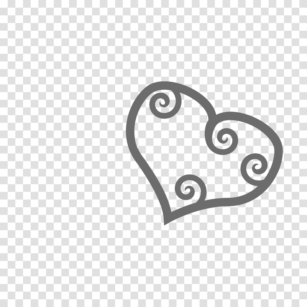 Scrollwork Heart Animal Easy Maori Patterns, Graphics, Floral Design, Stencil Transparent Png